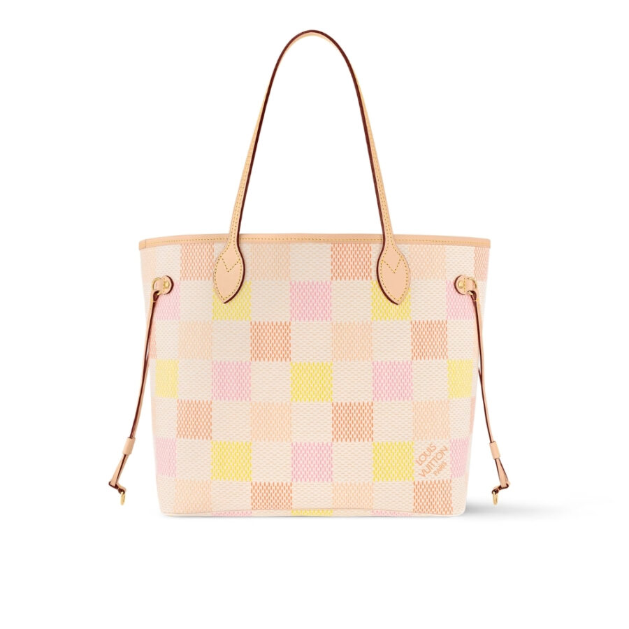 Louis Vuitton Neverfull Mm Damier Canvas Peach 31Cm N40668