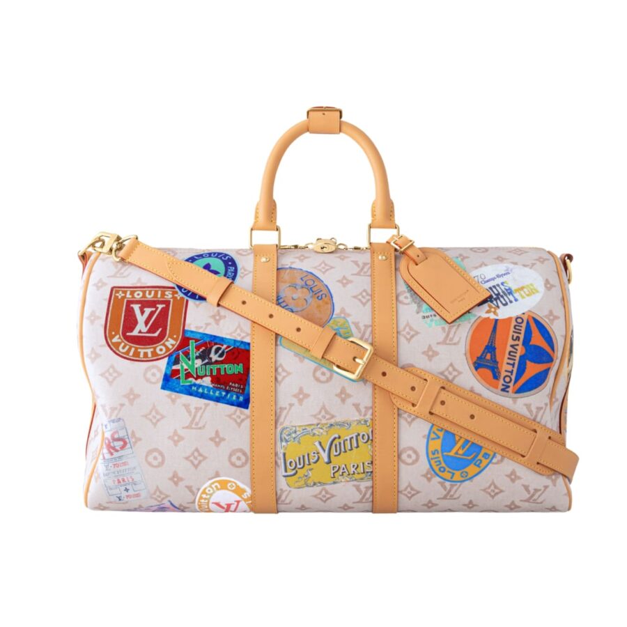 Louis Vuitton Keepall Bandoulière 45 Monogram Dune Coated Canvas 45cm M14736