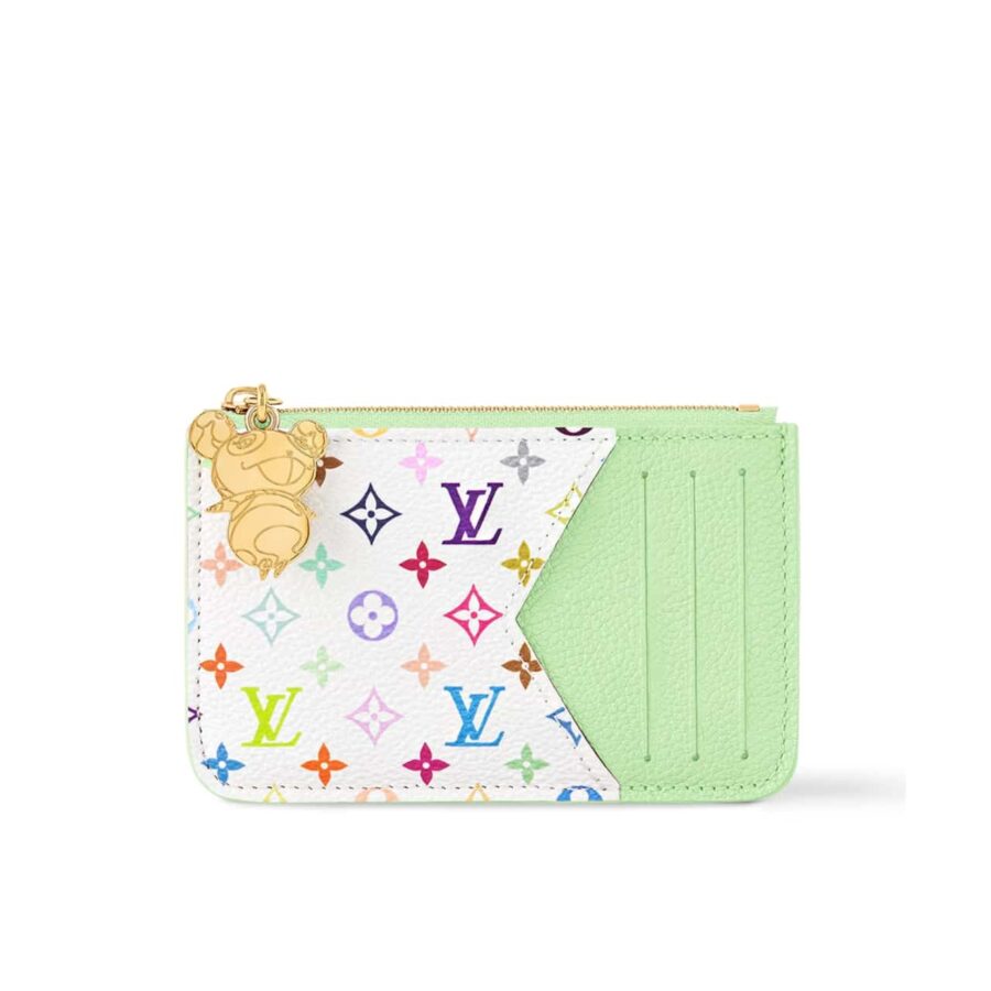 Louis Vuitton X Murakami Romy Card Holder Green Tea 12cm M13800