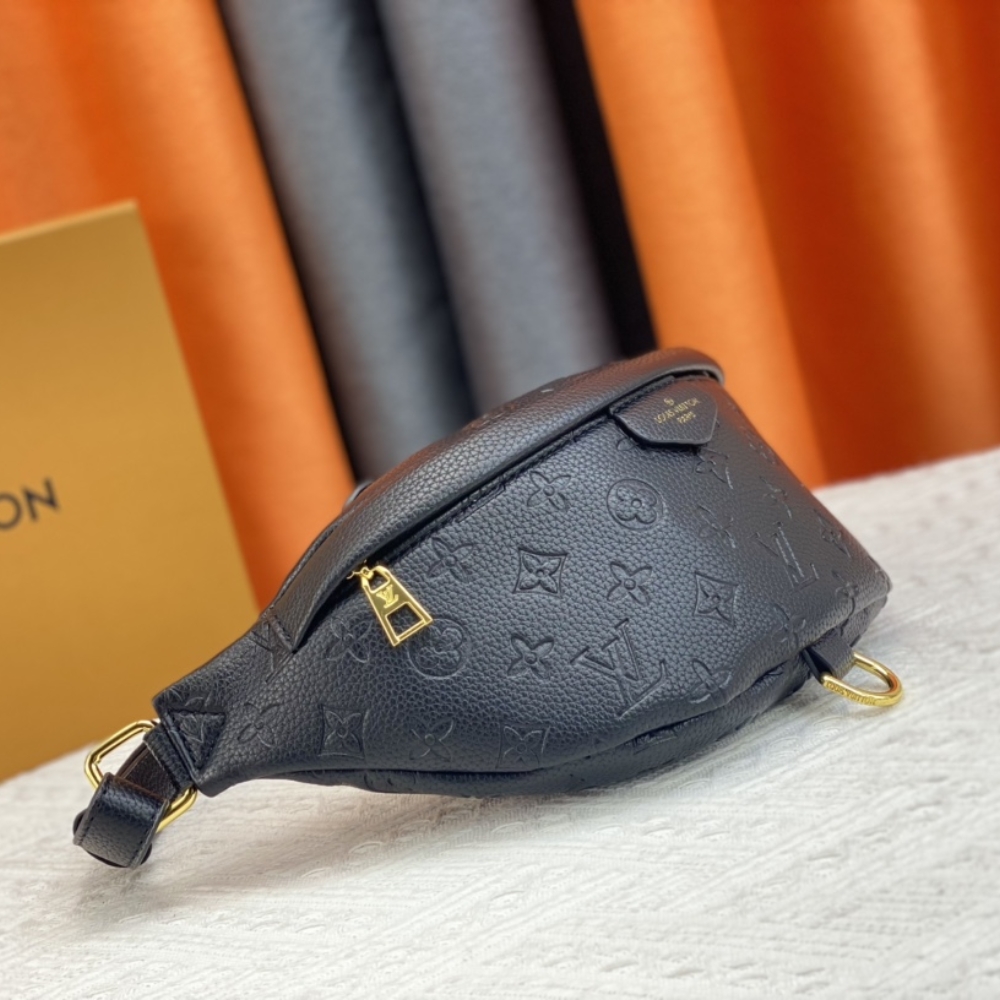 Louis Vuitton Monogram Empreinte Bumbag Black 37Cm M44812 - Image 3