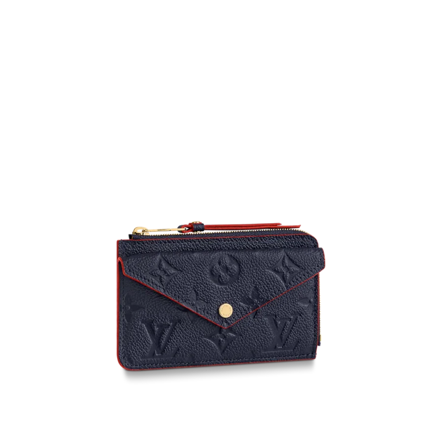 Louis Vuitton Card Holder Recto Verso Wallet Navy Blue / Red 13Cm M69420