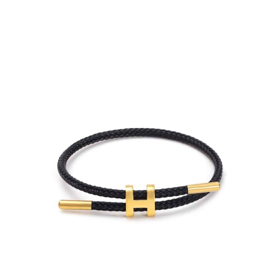 Hermes Rope Chain Bracelet Black
