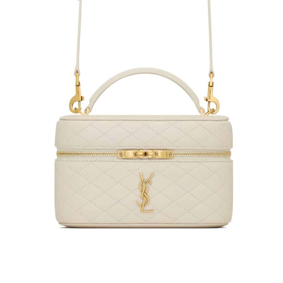 Saint Laurent Gaby Vanity Bag In Blanc Vintage 18Cm 7667311El079207