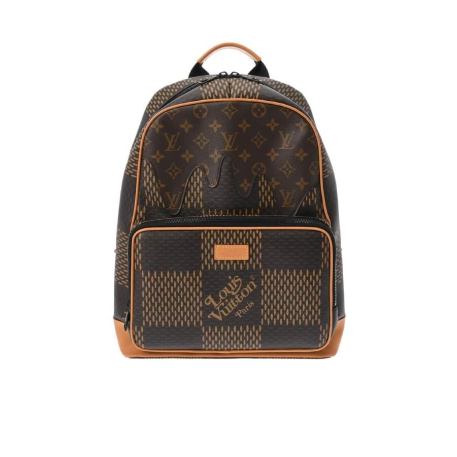 Louis Vuitton Nigo Monogram Reverse Canvas Backpack Brown 29Cm