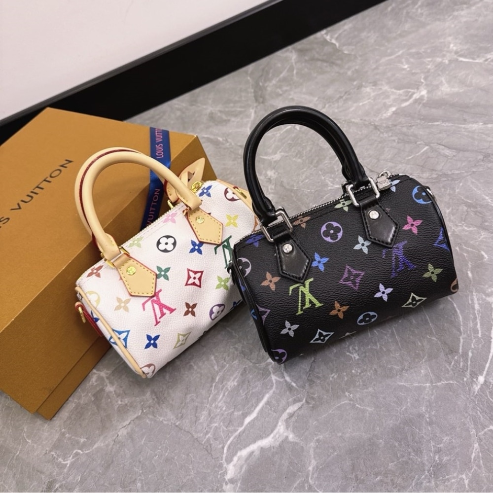 Louis Vuitton X Takashi Murakami Nano Speedy Black Multicolored 16Cm M13406 - Image 6