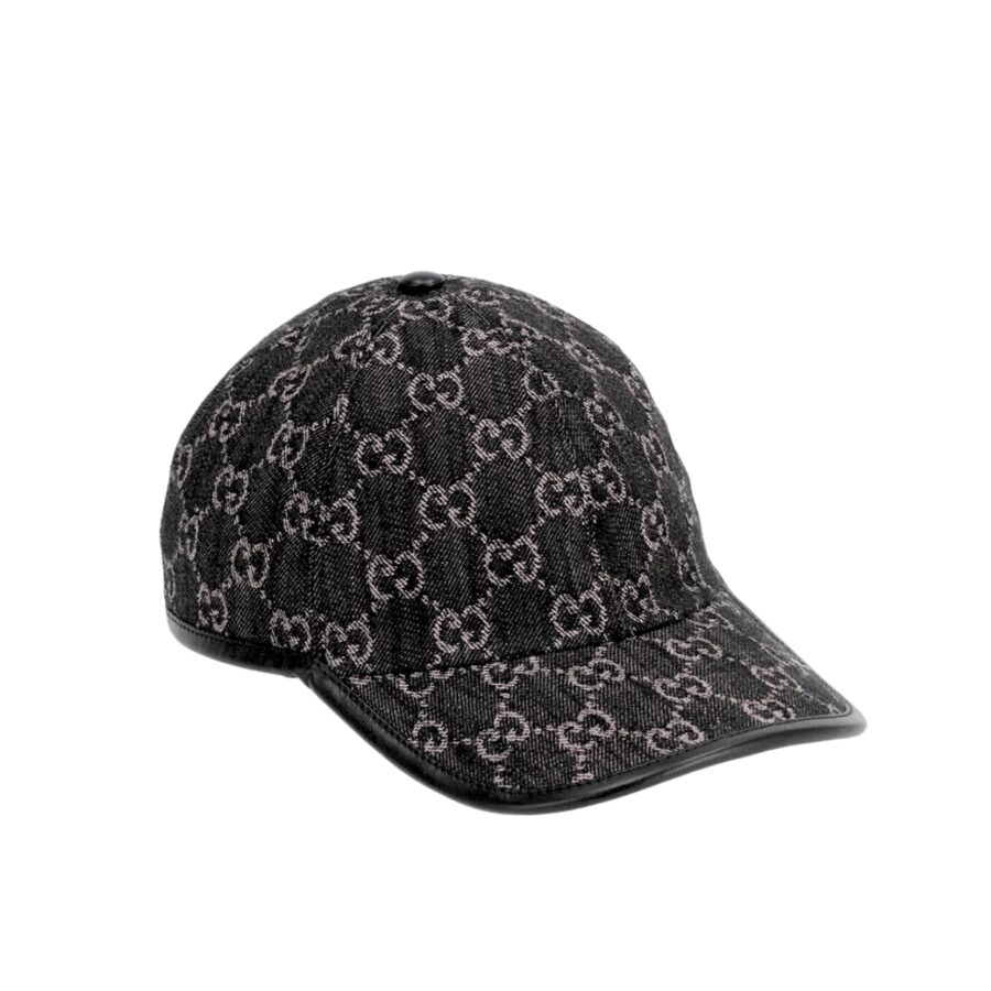 Gucci Gg Denim Baseball Hat Black