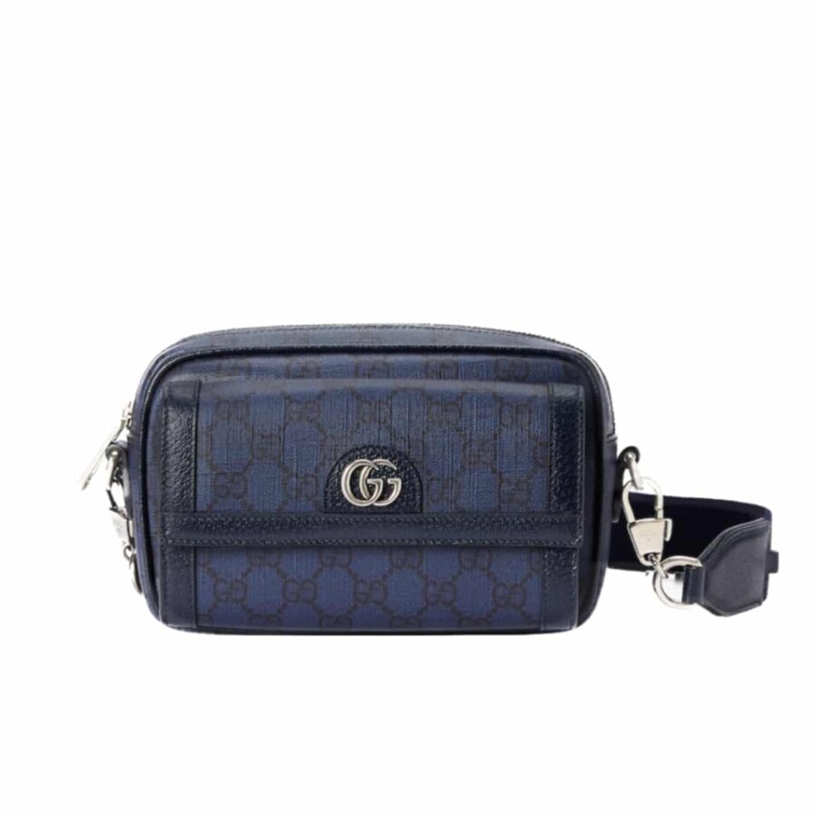 Gucci Ophidia Gg Mini Bag Dark Blue 20Cm