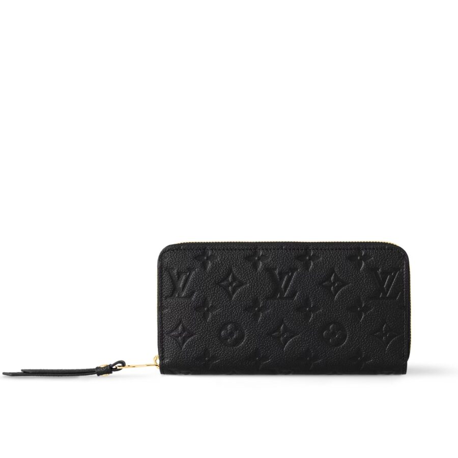Louis Vuitton Zippy Wallet Monogram Black 19Cm M61864