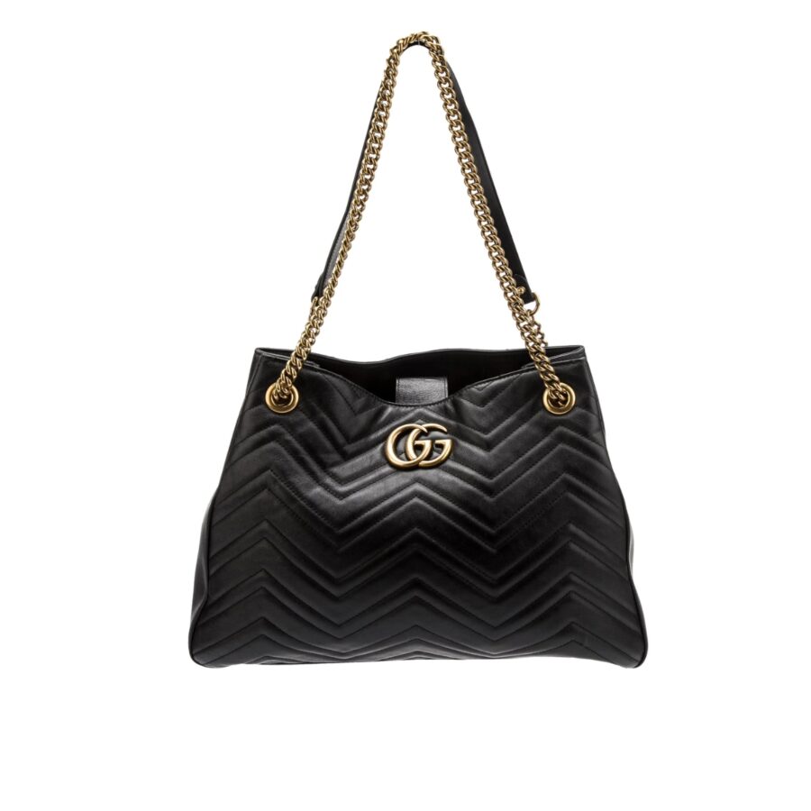 Gucci Gg Marmont Shoulder Bag Black 32Cm 453569 Drw1T 1000
