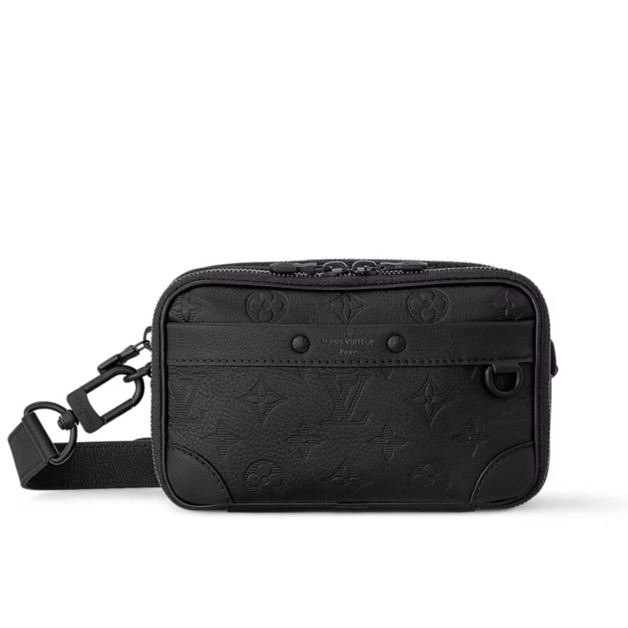 Louis Vuitton Alpha Wearable Wallet Monogram Shadow Black 19Cm M82544