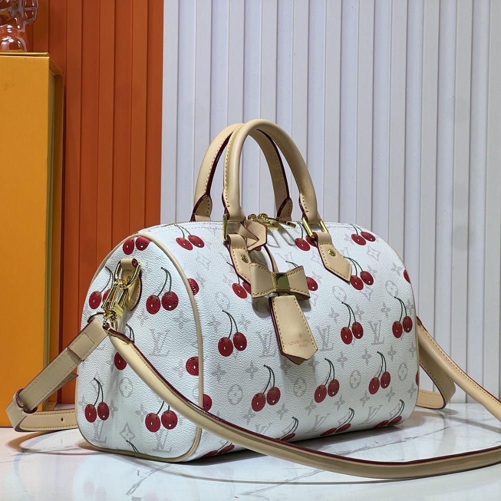 Louis Vuitton X Takashi Murakami Monogram Cerise Speedy 30 White 30Cm M14238 - Image 2