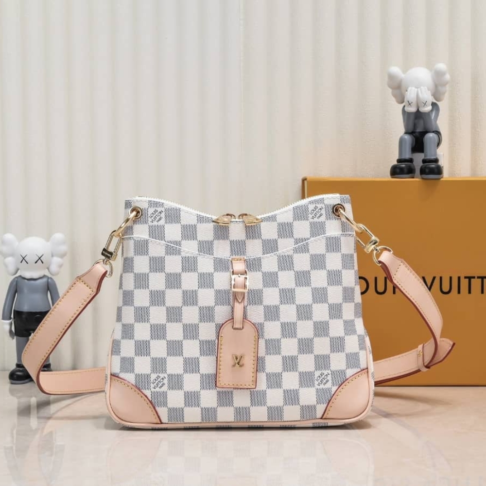 Louis Vuitton Odéon Shoulder Bag Damier Azur 26Cm - Image 2