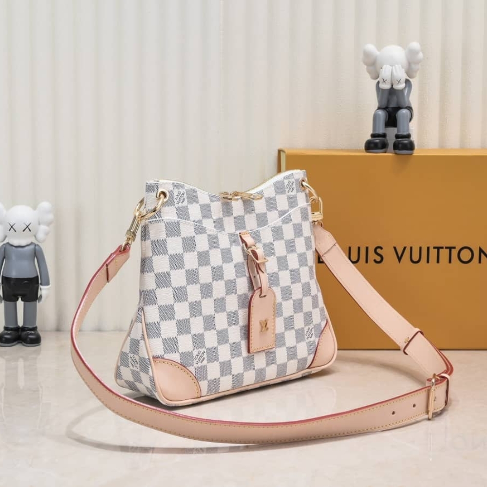 Louis Vuitton Odéon Shoulder Bag Damier Azur 26Cm - Image 3