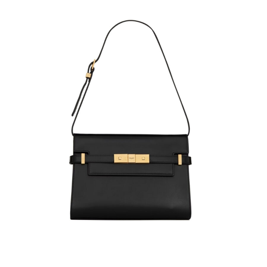 Saint Laurent Manhattan Small In Box Black 24Cm 6756260Sx0W1000
