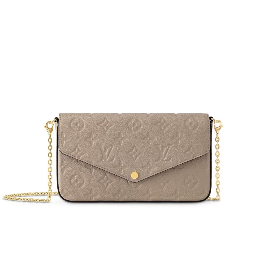 Louis Vuitton Felicie Pochette Monogram Bag Beige 21cm M82609