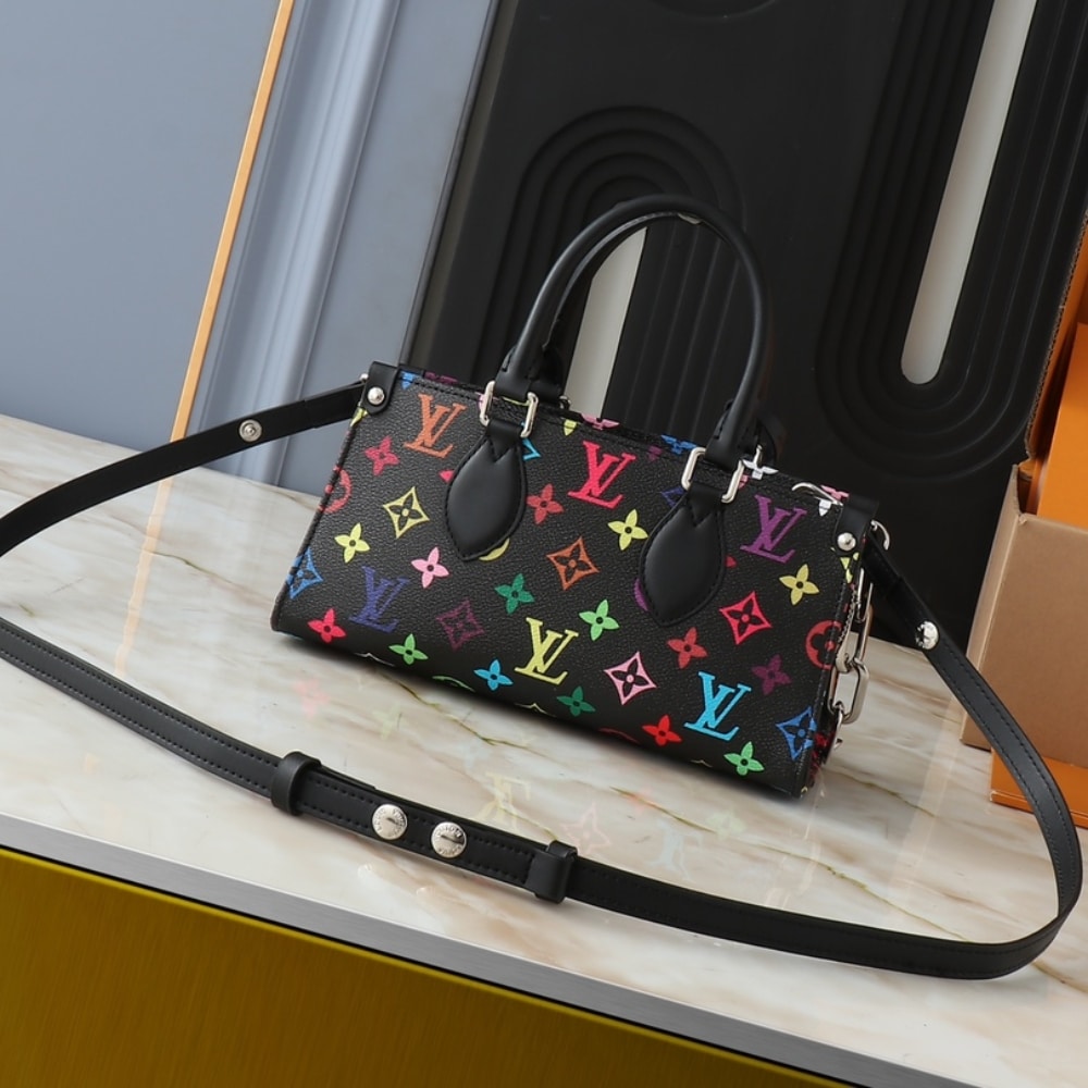 Louis Vuitton X Takashi Murakami Onthego East West Chain Black 25cm M13260 - Image 3