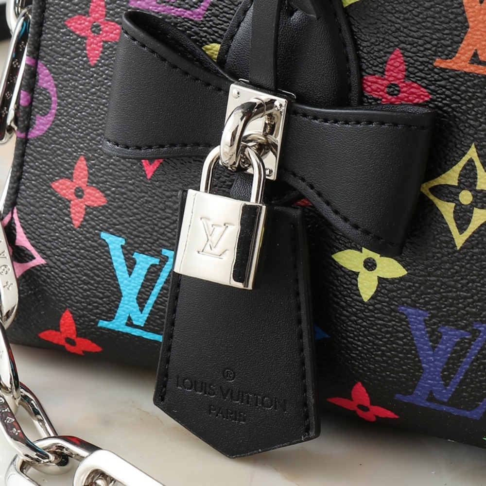 Louis Vuitton X Takashi Murakami Onthego East West Chain Black 25cm M13260 - Image 5