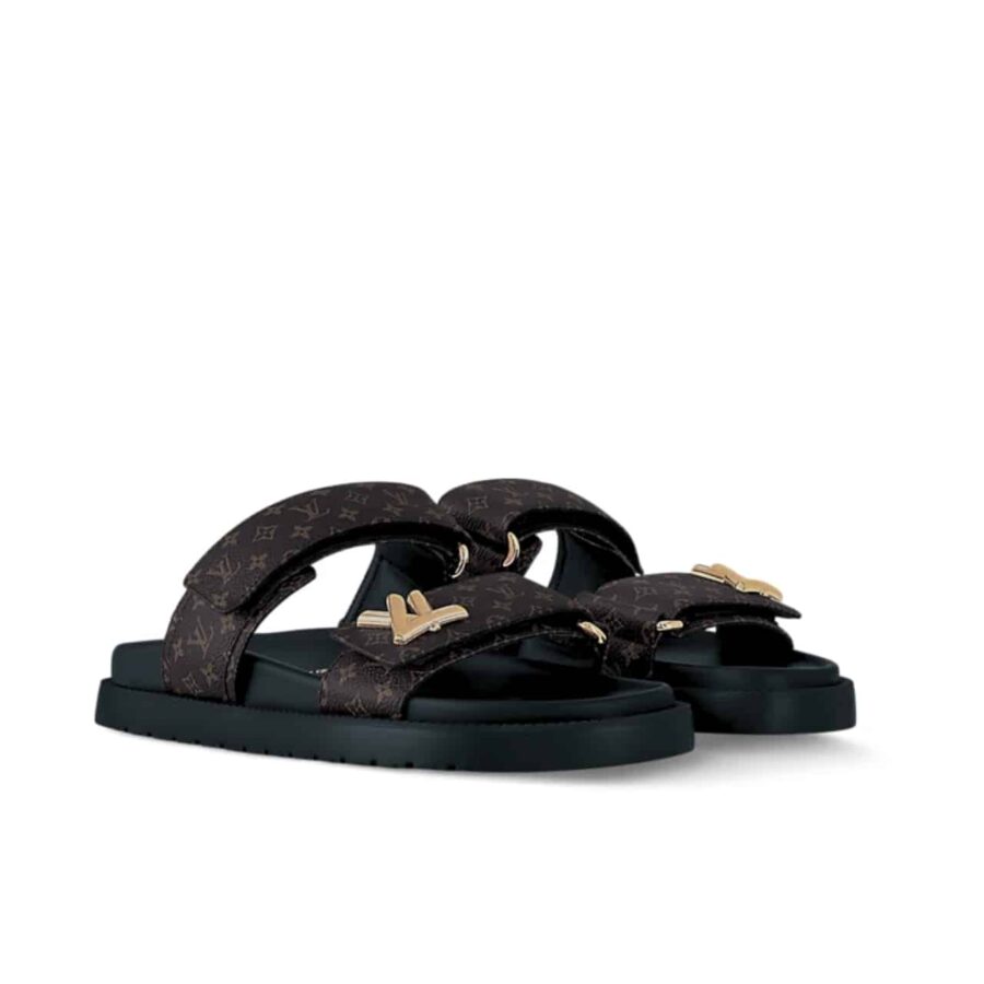 Louis Vuitton Lv Sunset Flat Comfort Mule Black