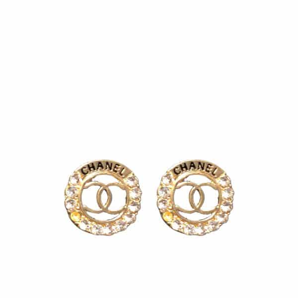 Chanel Cc Earrings Gold