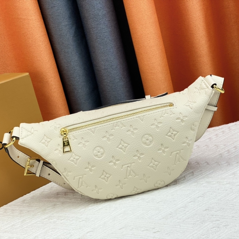 Louis Vuitton Monogram Empreinte Bumbag Creme 37Cm M44836 - Image 4