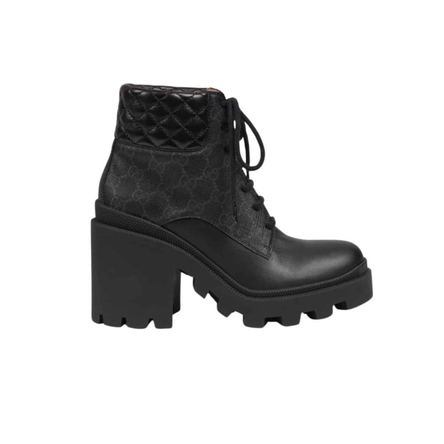 Gucci Gg Supreme Ankle Boots Black 659691 Uc810 1000