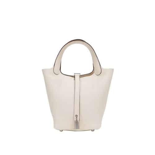 Hermes Picotin 18Cm White