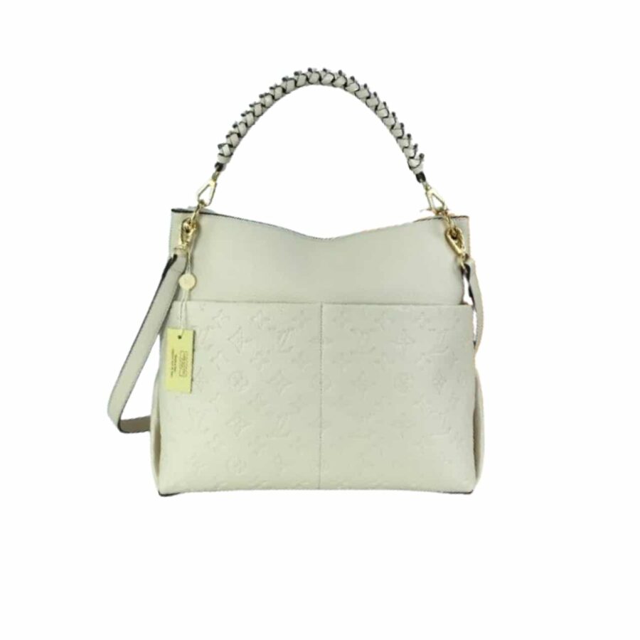 Louis Vuitton Maida Hobo Handbag White 33Cm