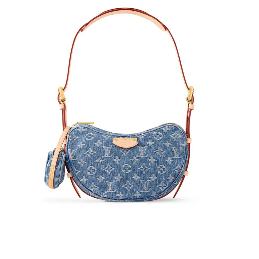 Louis Vuitton Croissant Mm Monogram Denim 25Cm M46856