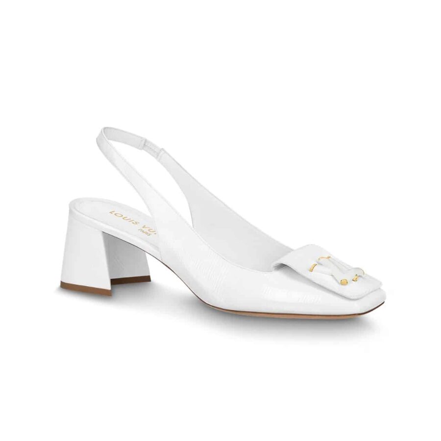 Louis Vuitton Shake Slingback High Heels White 1Abh59