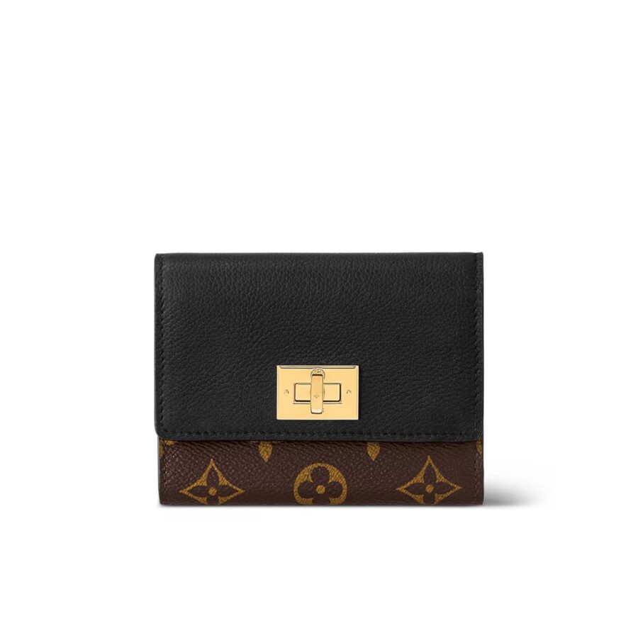 Louis Vuitton Victorine On My Side Wallet Monogram Black 12Cm M82640