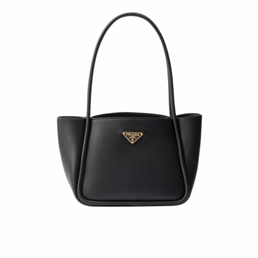 Prada Leather Mini Tote Bag Black 25Cm 1Bg539 2Cys F0002 V Ovo