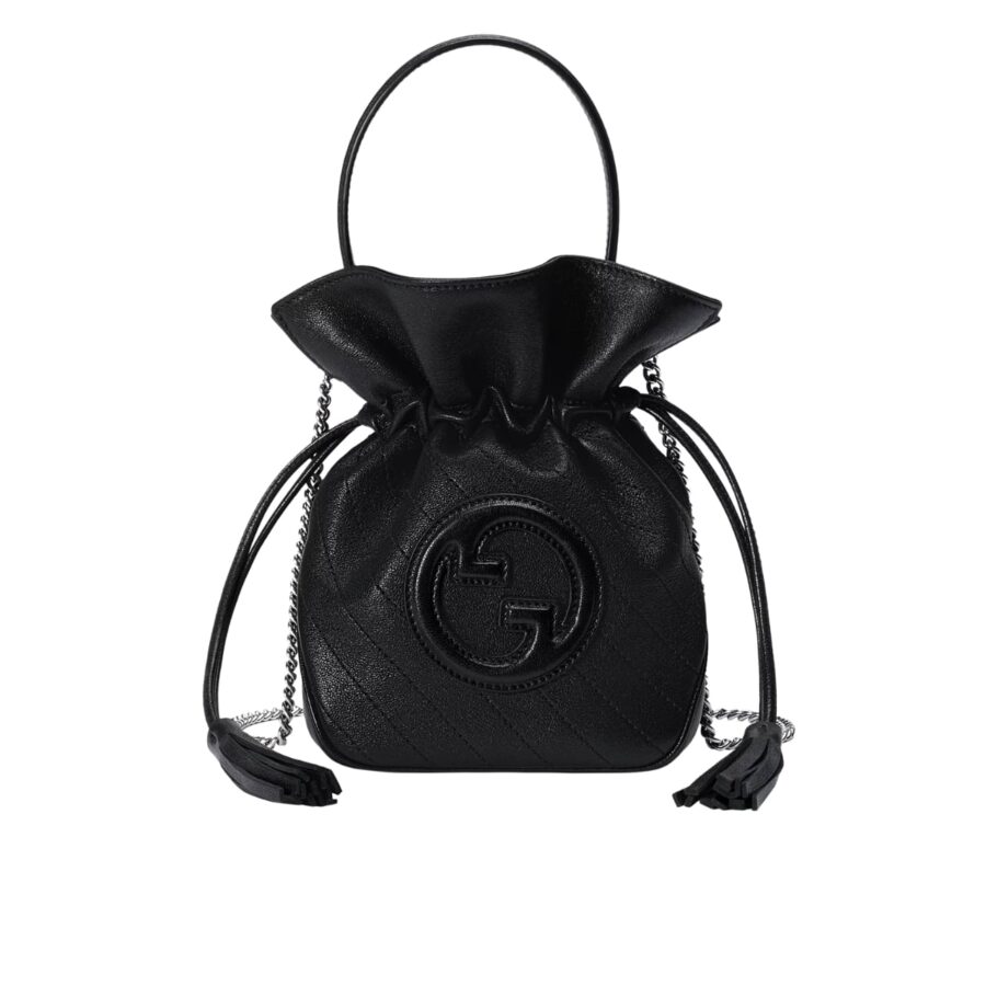 Gucci Blondie Mini Bucket Bag Black 19Cm 760313 Aacp7 1000
