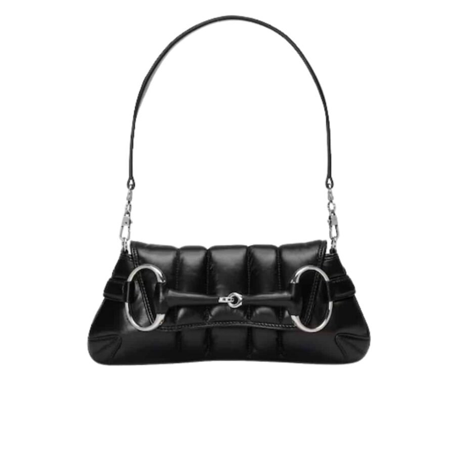 Gucci Horsebit Chain Small Shoulder Bag Black 27Cm 764255 Aacu1 1000