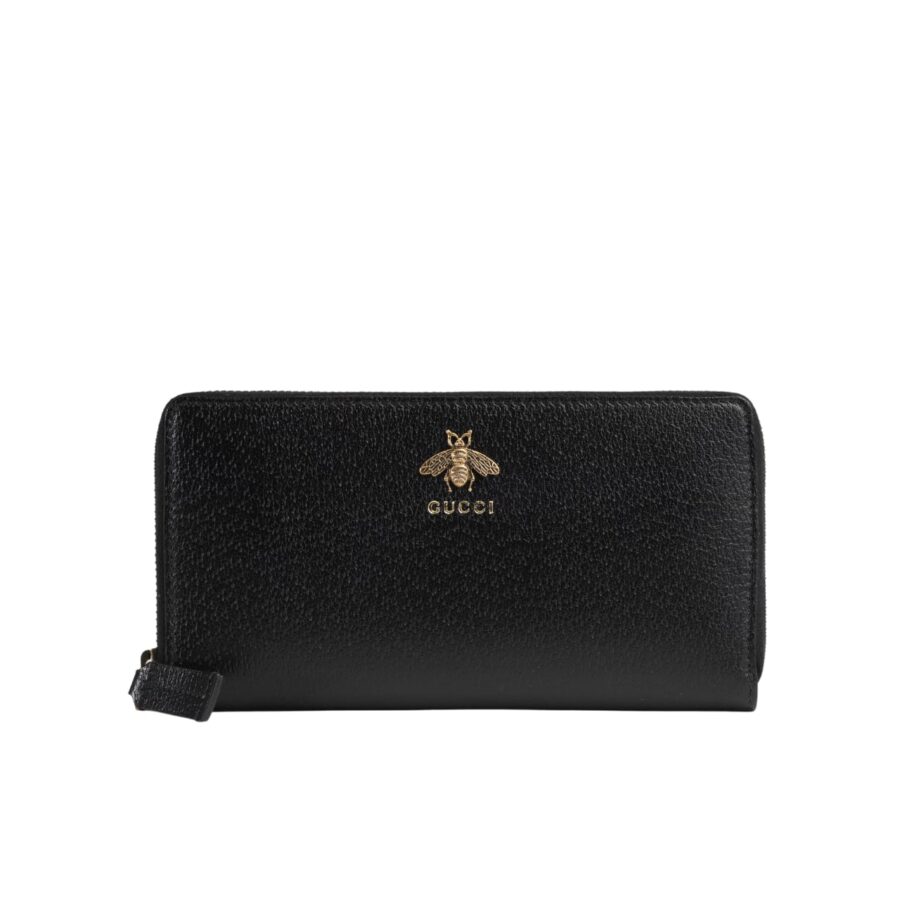 Gucci Animalier Leather Zip Around Wallet 19cm 523667 Dj20t 1000