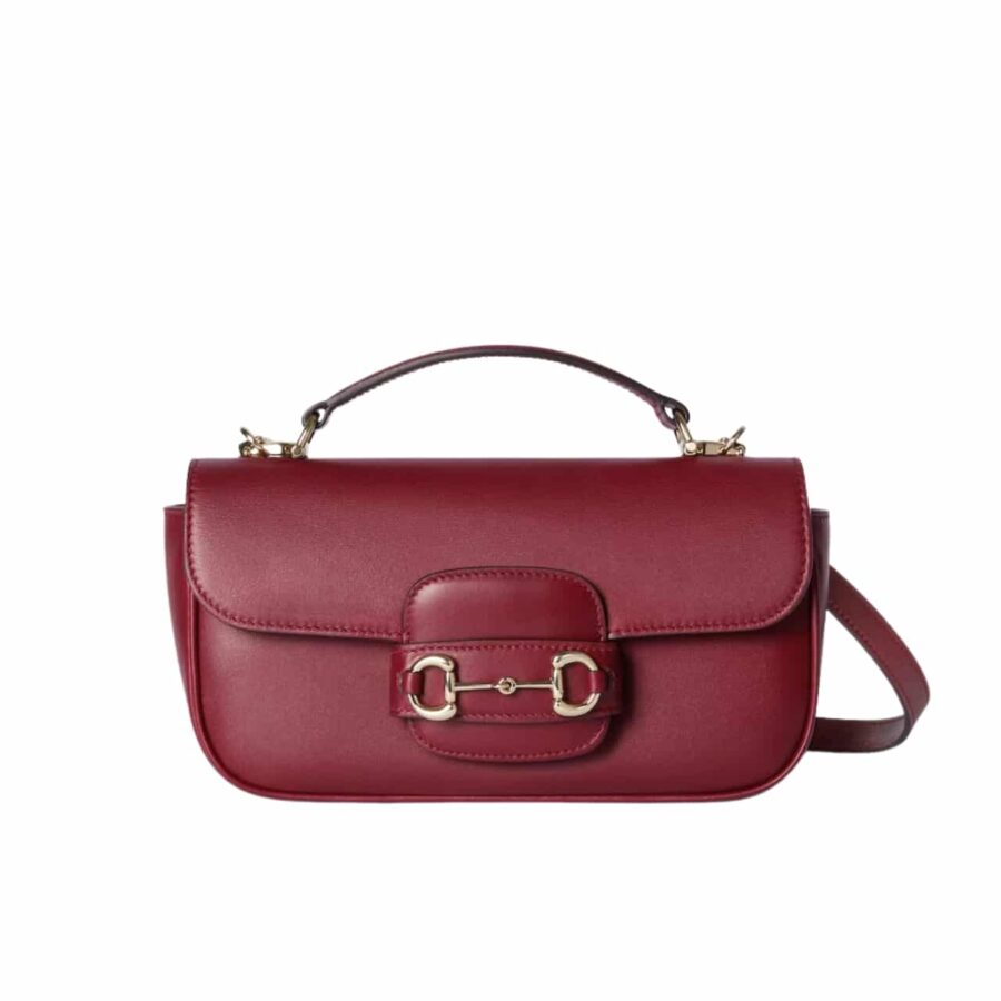 Gucci Horsebit 1955 Small Top Handle Bag Rosso Ancora Red  22Cm ‎815206 Aaec2 6207