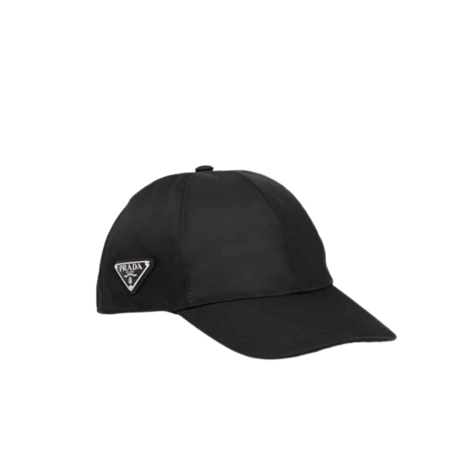 Prada Renylon Baseball Cap Black
