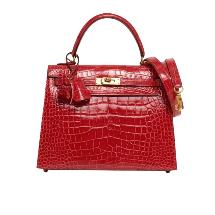 Hermès Kelly 25 Alligator Red 25Cm