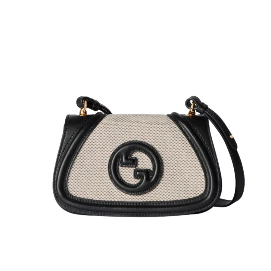 Gucci Blondie Mini Shoulder Bag Natural Black 22Cm 815700 Haakf 2546