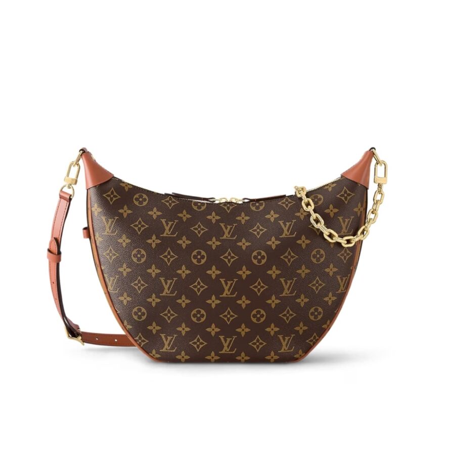 Louis Vuitton Loop Hobo Monogram Canvas Brown 35Cm M46311