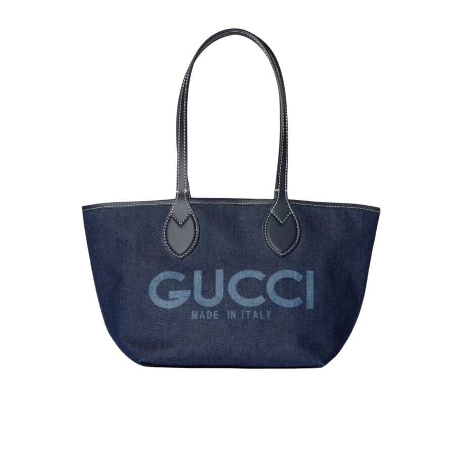 Gucci Totissima Medium Reversible Tote Denim Dark Blue 30Cm 820481 FAD3J 8441