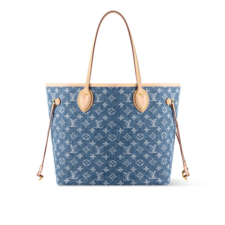 Louis Vuitton Neverfull Mm Bag Denim Blue 31Cm M13192