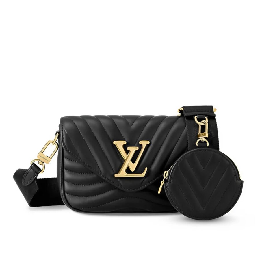 Louis Vuitton New Wave Multi Pochette Black 19Cm M56461