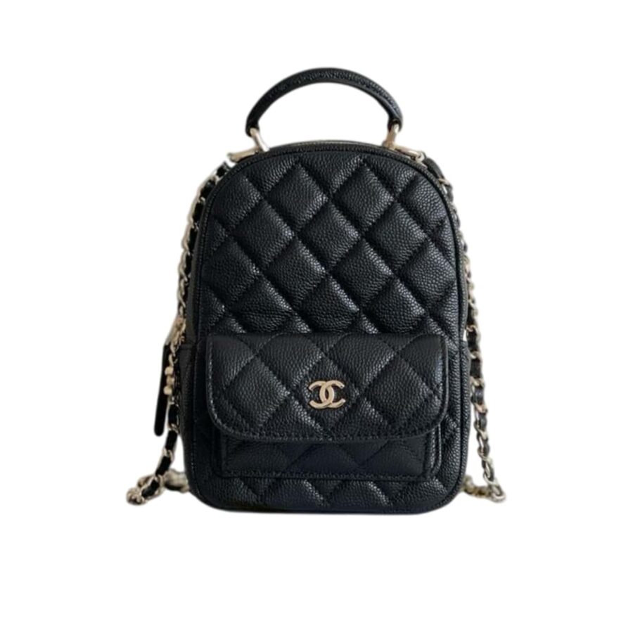 Chanel Classic Mini Backpack Black 12cm Ap3753 B06311 94305