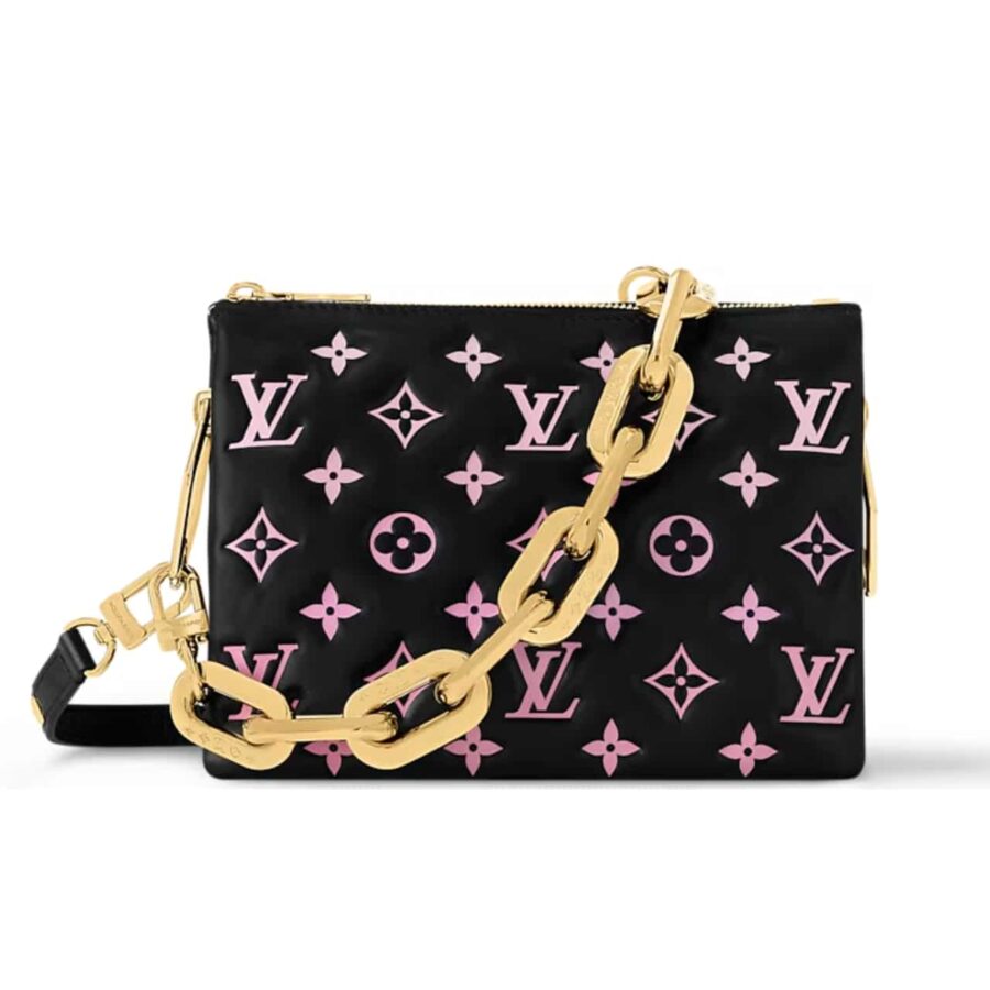 Louis Vuitton Coussin Bb Bag Black Pink 21cm M12159
