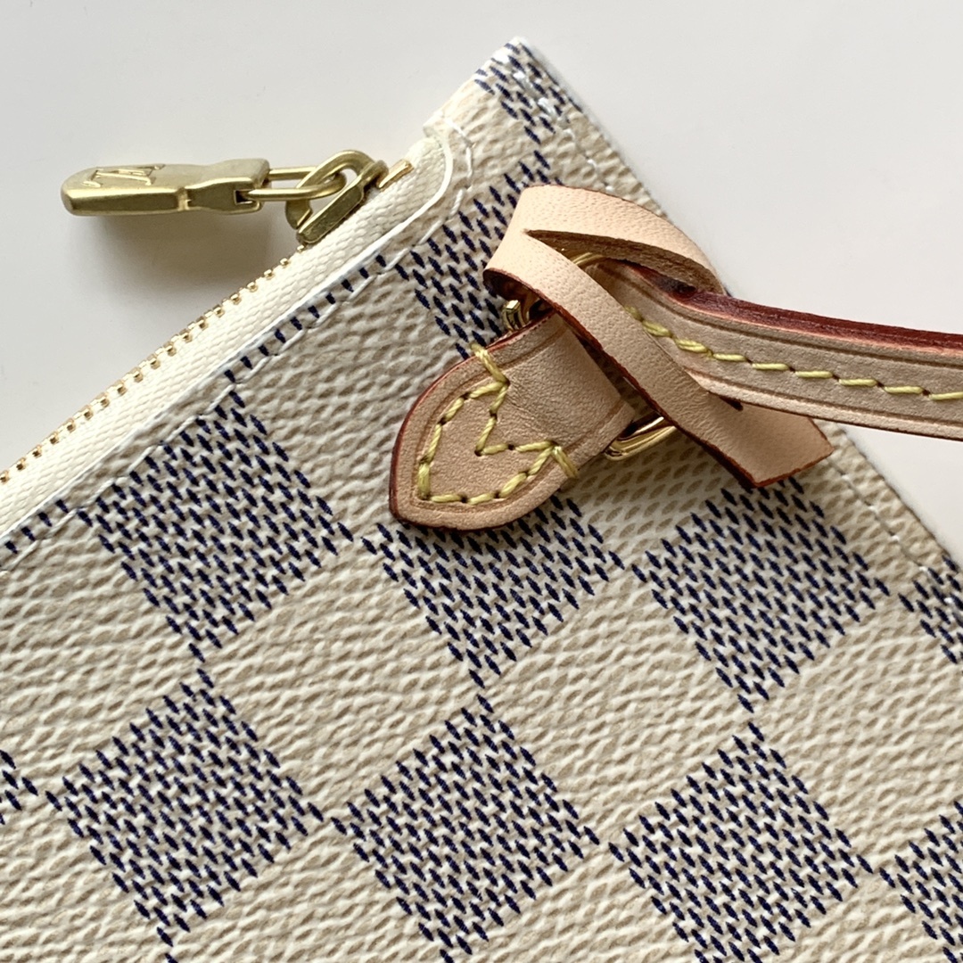Louis Vuitton Neverfull PM Damier Azur Beige 29Cm N40605 - Image 4